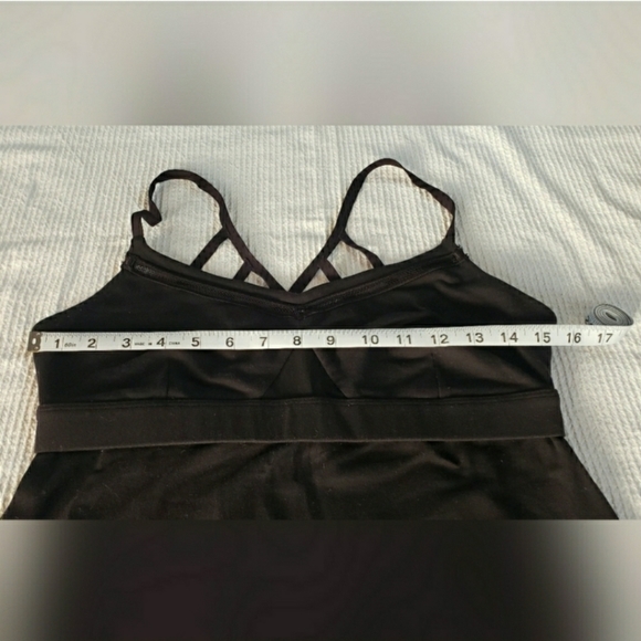 🌷SOLD🌷Lululemon Strappy Cage Bra Tank Cami▪︎Keyhole▪︎Mesh Inlays▪︎BLACK▪︎10 - Picture 9 of 11